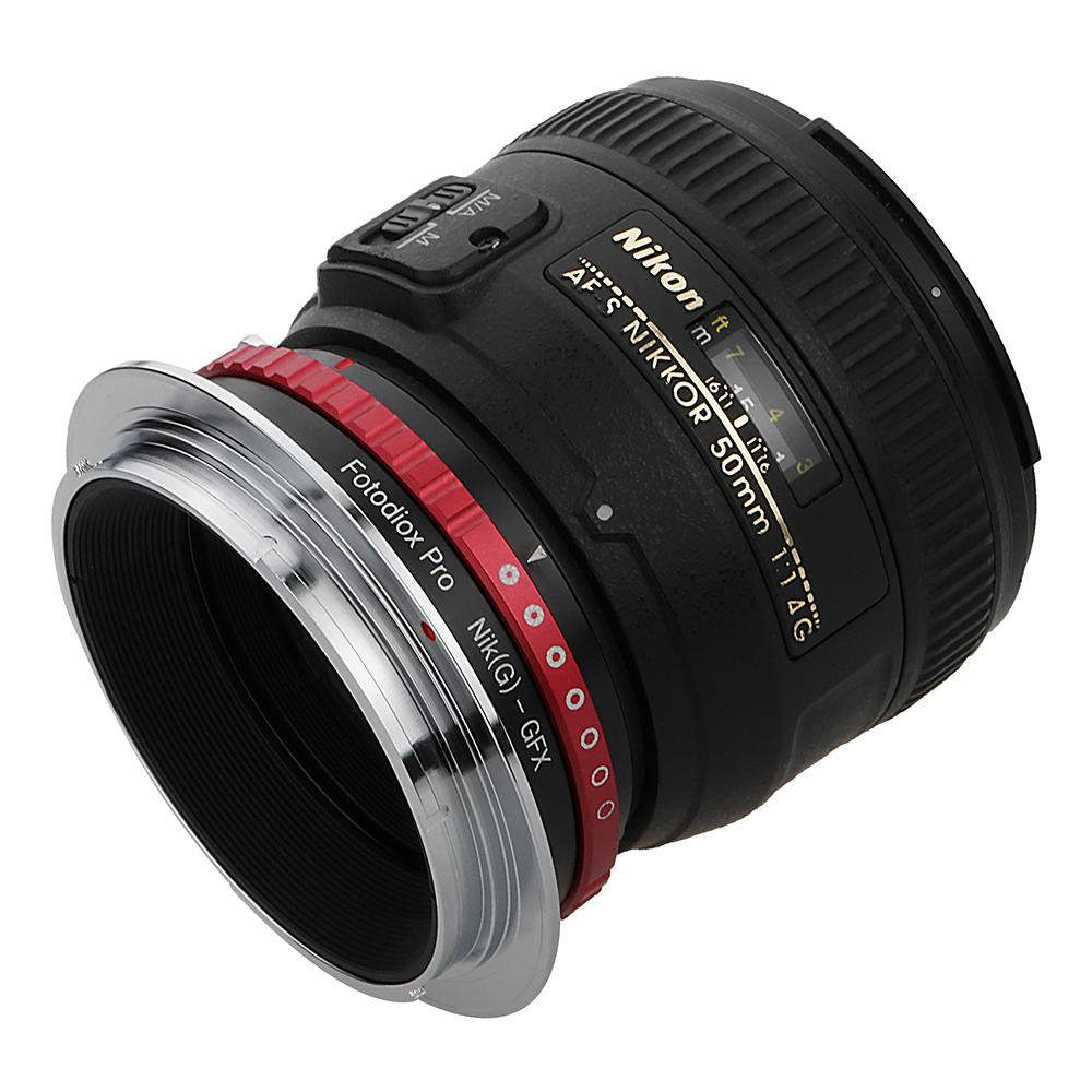Fotodiox Pro Adaptateur de monture d'objectif - Nikon Nikkor F monture Type G à Fujifilm monture type G (NikG-GFX-Pro)