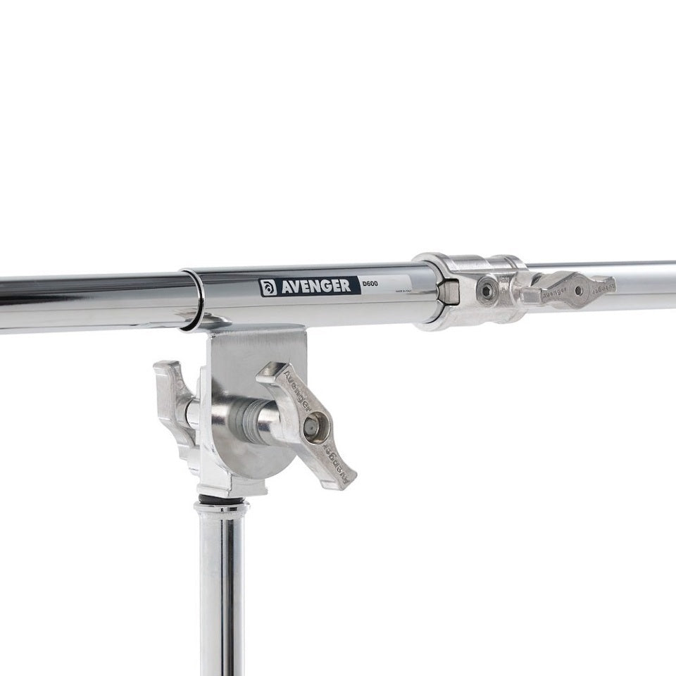 Bras de perche Manfrotto D600 Avenger avec accessoire coulissant argenté