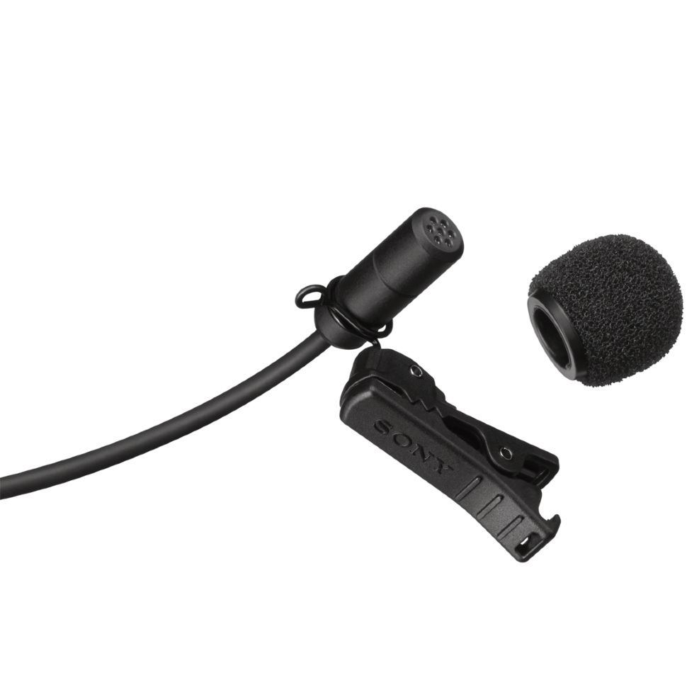 Microphone Cravate à Condensateur Sony Electret de UWP-V1 et UWP-V6, Omnidirectionnel (ECM-V1BMP)