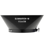Leica 12474 Lens Hood for M 28 f/5.6, brass, black chrome finish