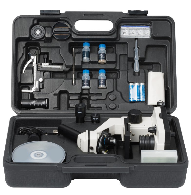 Bresser Biolux NV 20x-1280x Microscope avec caméra USB HD