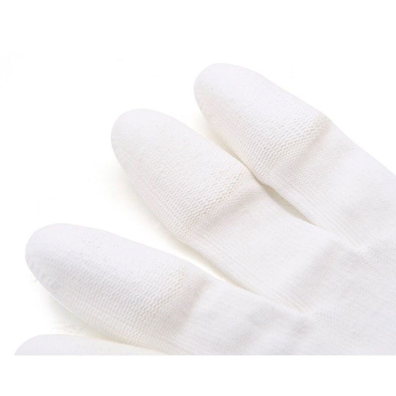 Caruba Gants de nettoyage antistatiques Blanc