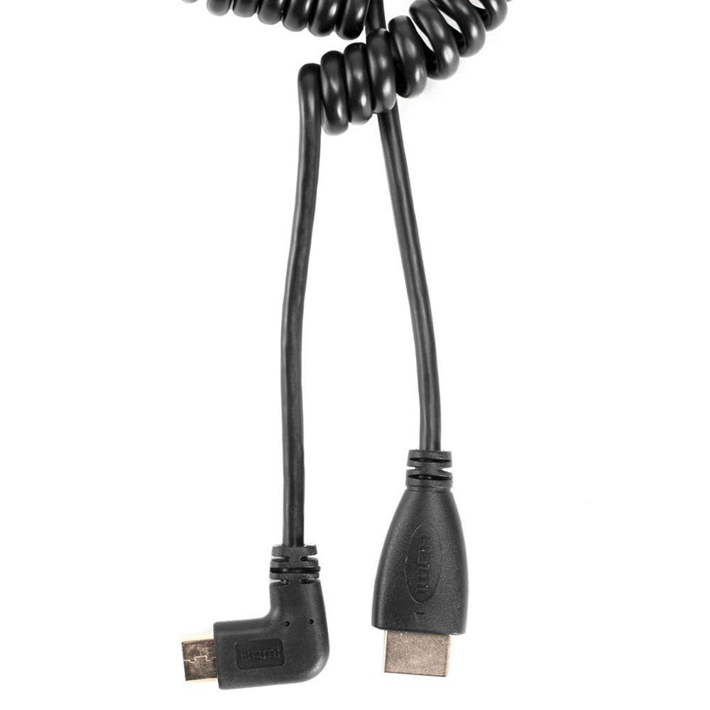 Câble à ressort Caruba HDMI Mini HDMI coudé