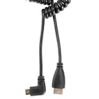 Câble à ressort Caruba HDMI Mini HDMI coudé