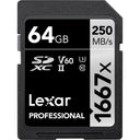 Lexar SDXC Professional 64 Go 1667x UHS-II
