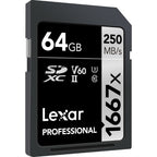 Lexar SDXC Professional 64 Go 1667x UHS-II