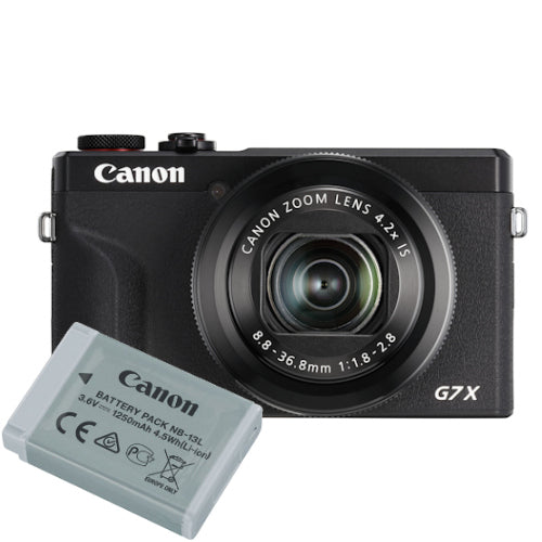 Canon Powershot G7X Mark III Kit batterie noir