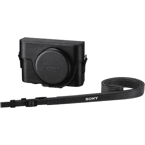 Sony RX100 étui en cuir avec ouverture pour jack micro (LCJRXKB.SYH)