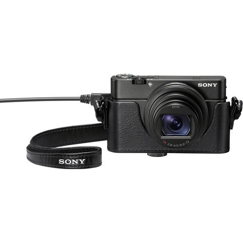 Sony RX100 étui en cuir avec ouverture pour jack micro (LCJRXKB.SYH)