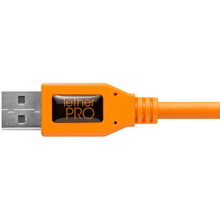 Tether Tools TetherPro USB 2.0 vers Mini-B 5-pin Adaptateur à angle droit "Pigtail", 20 "(50 cm), High-Visibilty Orange