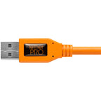 Tether Tools TetherPro USB 2.0 vers Mini-B 5-pin Adaptateur à angle droit "Pigtail", 20 "(50 cm), High-Visibilty Orange