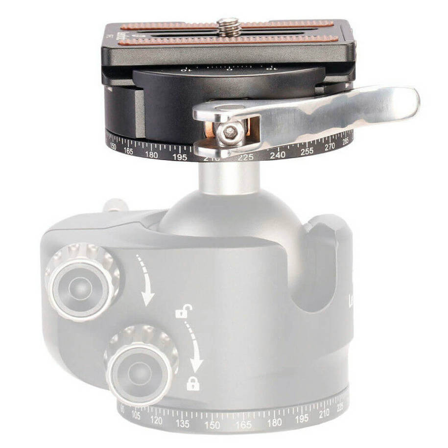 Leofoto PCL-60 Quick Release Panning Clamp with NP-60 Quick Release Plate