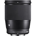 SIGMA 16mm F1.4 DC DN (C) MONTAGE en L