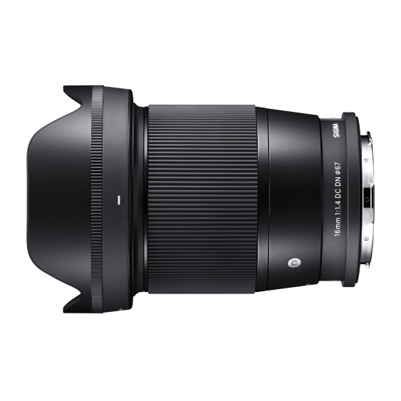 SIGMA 16mm F1.4 DC DN (C) MONTAGE en L