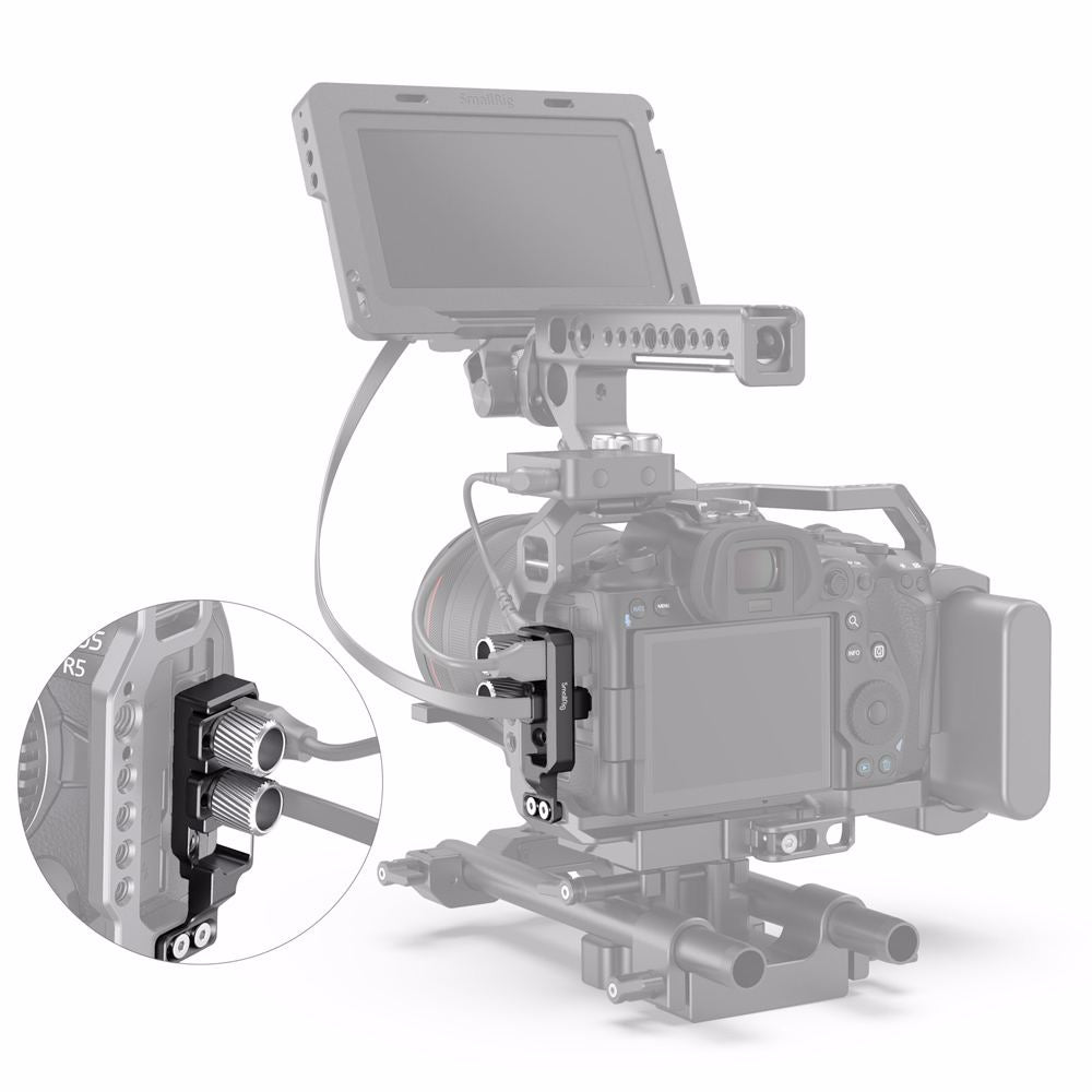 SmallRig HDMI et USB-C Câble Pince pour EOS R5 et R6 Cage 2981