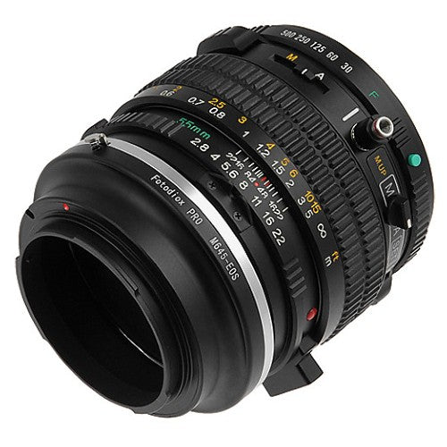Fotodiox Pro Objectif Adaptateur de monture - Mamiya 645 Objectif a Canon EF Monture appareil photo (M645-EOS-Pro)
