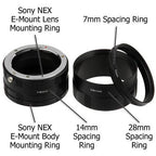 Fotodiox Macro Extension tube set for Sony E-mount (Macro-Tube-SnyE)