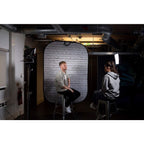Manfrotto Urban collapsible backdrop 1.5x2.1m painted white/industrial grey brick