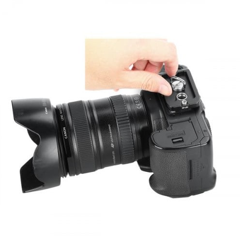 Plaque QR Leofoto NP-65 avec support de sangle MAGPUL QD