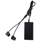 IndiPro 12V (6A) A/C Alimentation vers Dual Female D-Tap Outputs (8') (Alimentation en courant alternatif 12V (6A) vers deux sorties femelles D-Tap)