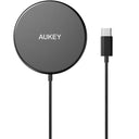 Aukey Aircore Magnetic Qi Wireless Charger 15W - black
