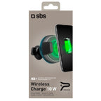 Support de Voiture pour Téléphone Circulaire SBS sans Fil Pince Chargeur Qi 10W