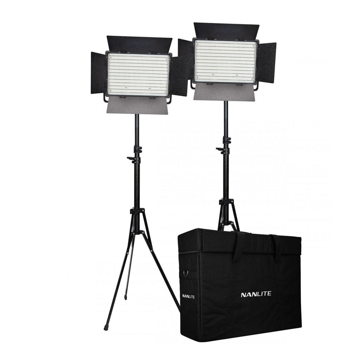 Nanlite 1200-CSA Bi-Colour Double Set (w/ Case & Light Stand)