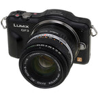 Fotodiox Adaptateur de monture d'objectif - Objectif Olympus Zuiko (OM) 35mm SLR pour boîtier d'appareil photo sans miroir à monture Micro Four Thirds (MFT, M4/3)