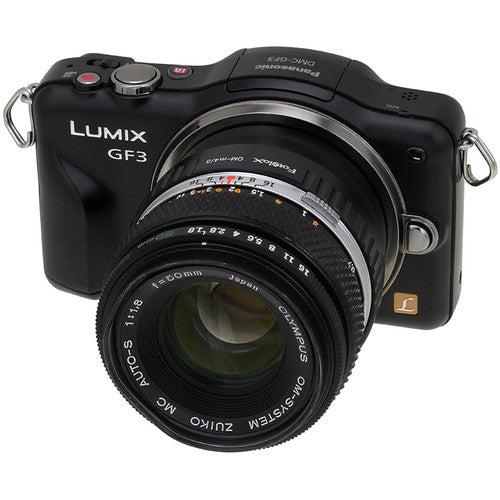 Fotodiox Adaptateur de monture d'objectif - Objectif Olympus Zuiko (OM) 35mm SLR pour boîtier d'appareil photo sans miroir à monture Micro Four Thirds (MFT, M4/3)