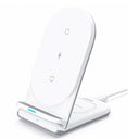 Aukey Aircore Support de recharge sans fil 2-en-1 blanc
