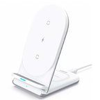 Aukey Aircore Support de recharge sans fil 2-en-1 blanc
