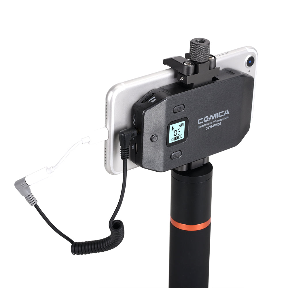 Comica UHF 6-channels Mini&Flexible Wireless Microphone with Detachable Ordinary Grip