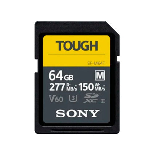 Sony SDXC 64GB Class 10 UHS-II U3 V60 TOUGH R277 W150 MB/s
