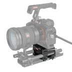Plaque de base légère SmallRig avec double pince à tige de 15mm (version en alliage de magnésium)