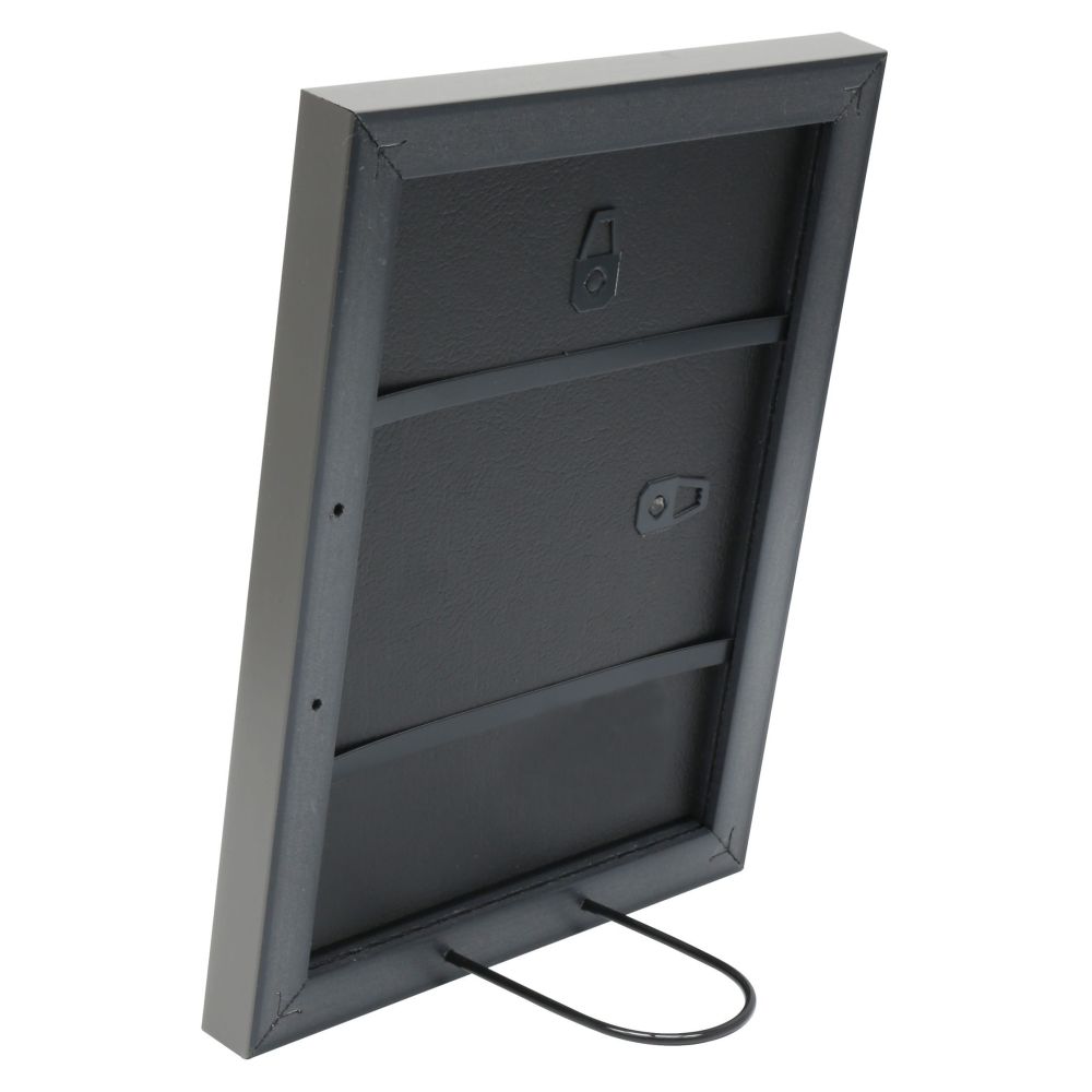 Deknudt Grey photo frame with silver edge 10x15 S41VK7