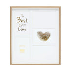 Deknudt Multi photo frame in wood colour with white piping and passe-board for 5 photos 10x15 S46WG4