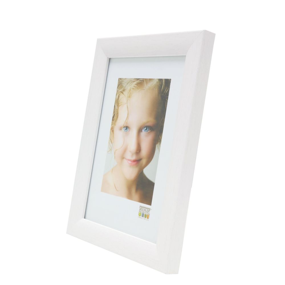 Deknudt Cadre en blanc aspect peintre 13x18 S54SF1