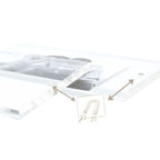 Deknudt Cadre photo magnétique et transparent 20mm d'épaisseur 13x18 S58SA2