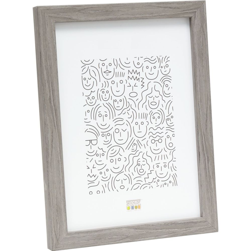 Deknudt cadre en bois étroit en gris 15x20