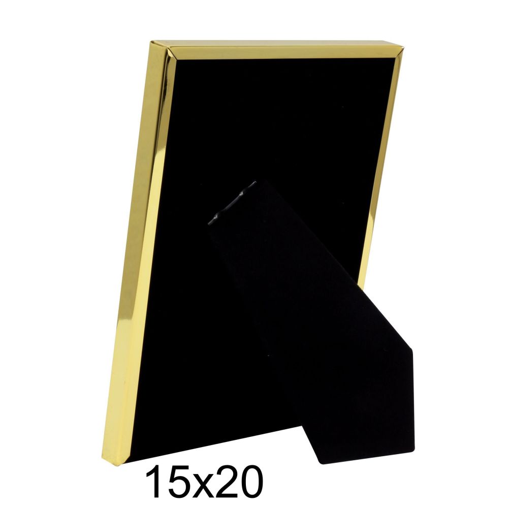 Deknudt Cadre métallique étroit en or brillant 15x20 S58MS3