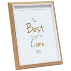 Deknudt Photo Frame in wood colour with white Trim and Passe-board 18x24