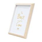 Deknudt Cadre photo en bois clair avec passepoil blanc et passe-partout 13x18 S46WG3
