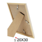 Deknudt Cadre photo en bois clair avec passepoil blanc et passe-partout 13x18 S46WG3