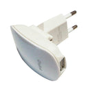 Chargeur domestique double FIFO blanc (47202)