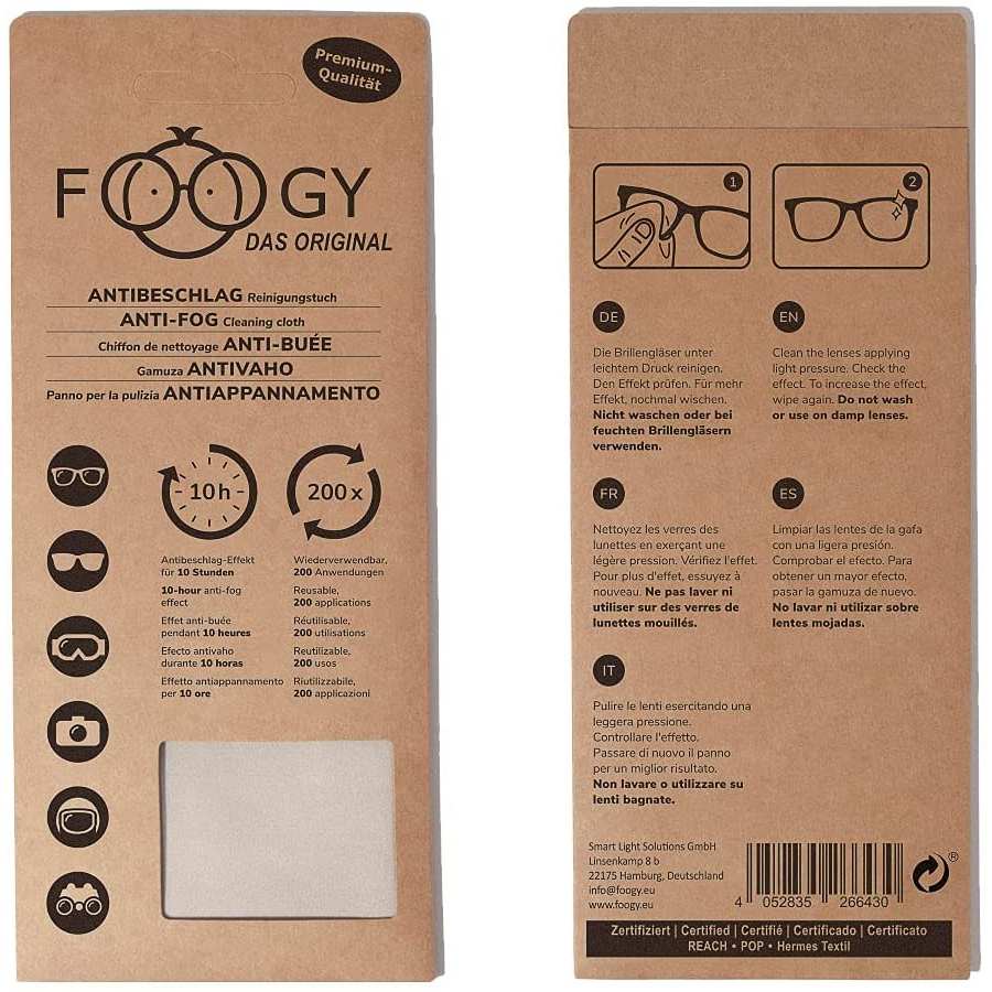 Foogy Tissu anti-buée