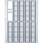 Pochettes négatives transparentes, pour 10 x 4 négatifs, 25 pièces