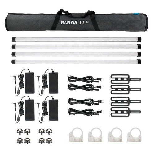Kit quad Nanlite Pavotube II 30X (avec batterie)