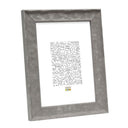 Deknudt Cadre en bois gris avec texture ondulée 24x30 S46HF7
