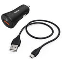 Hama Kit de chargeur de voiture Chargeur micro USB 3A QC3.0