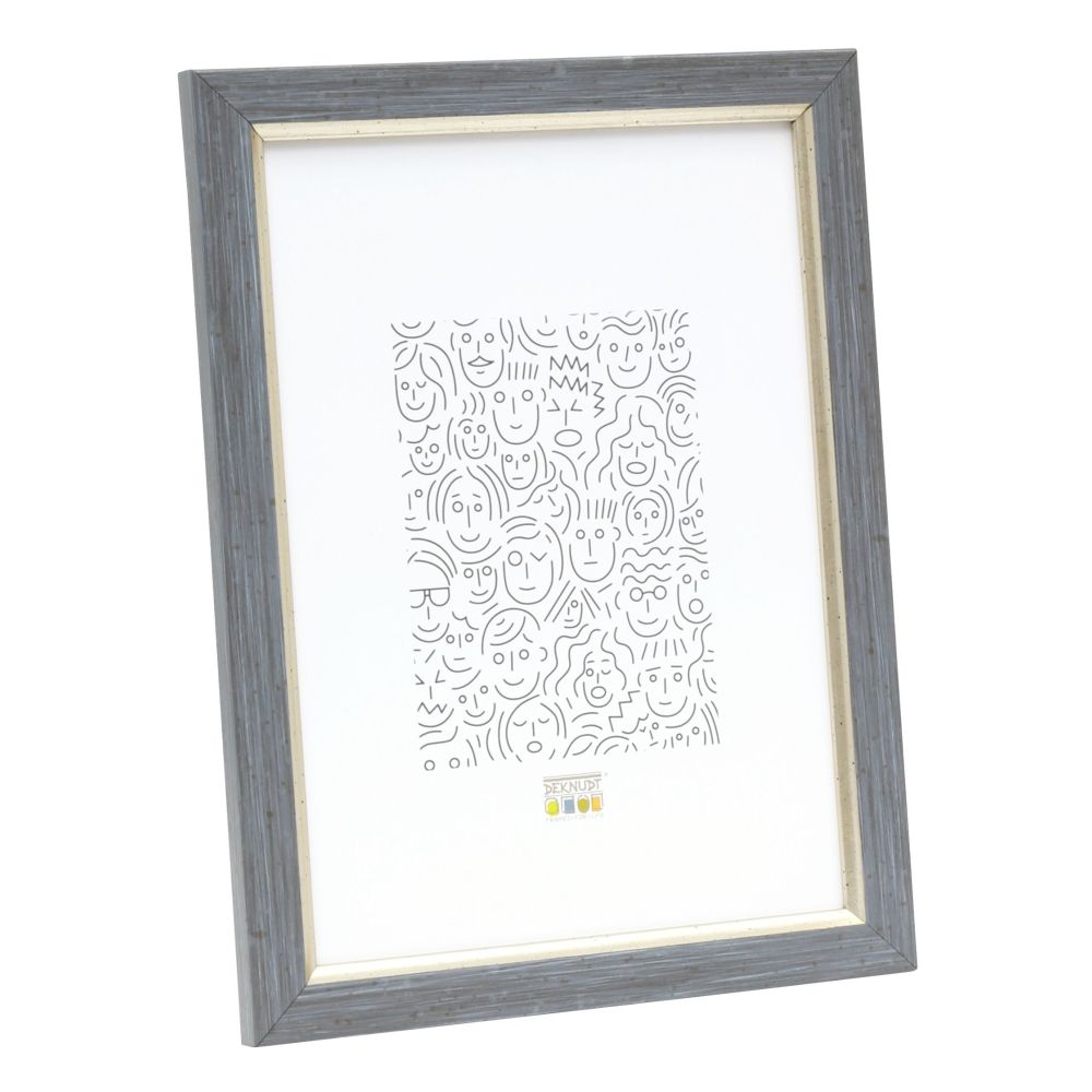 Deknudt Cadre en aspect peintre gris avec passepoil assorti 10x15 S46AF7